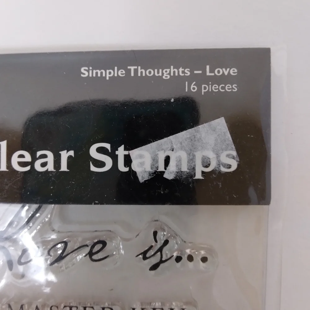 Simple Thoughts 16 Piece LOVE Clear Stamp Set by Cloud 9 Design Paper Crafts